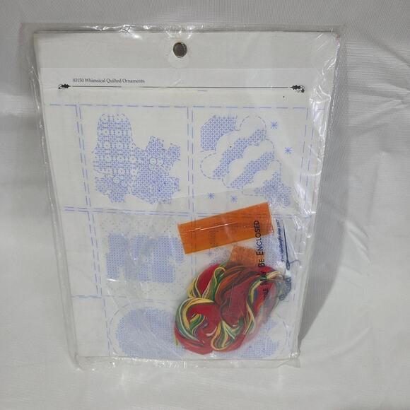 Bucilla Set of 2 Christmas Counted Cross Stitch Ornament and Stocking Kits - Picture 3 of 5